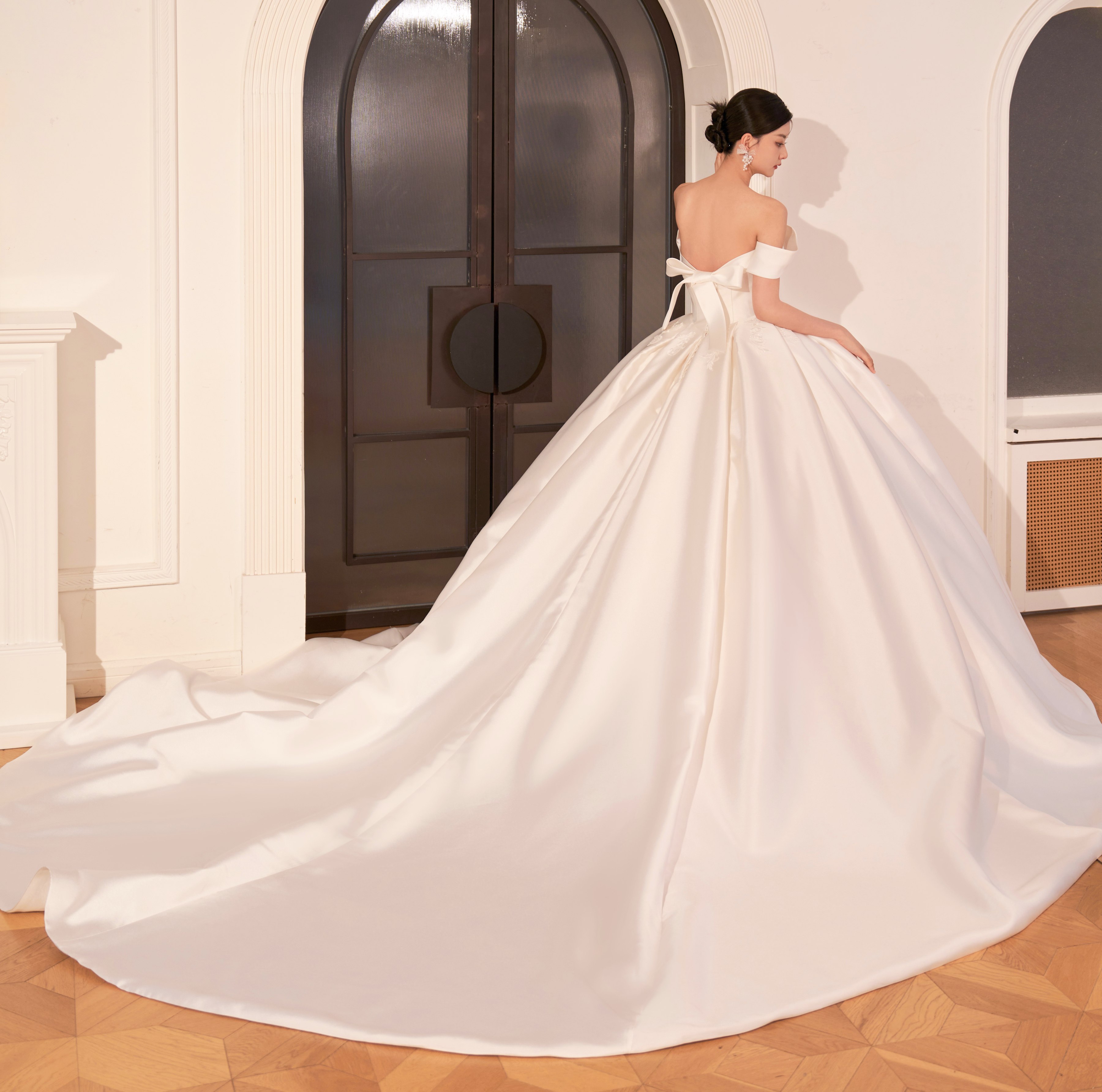 stain ball gown