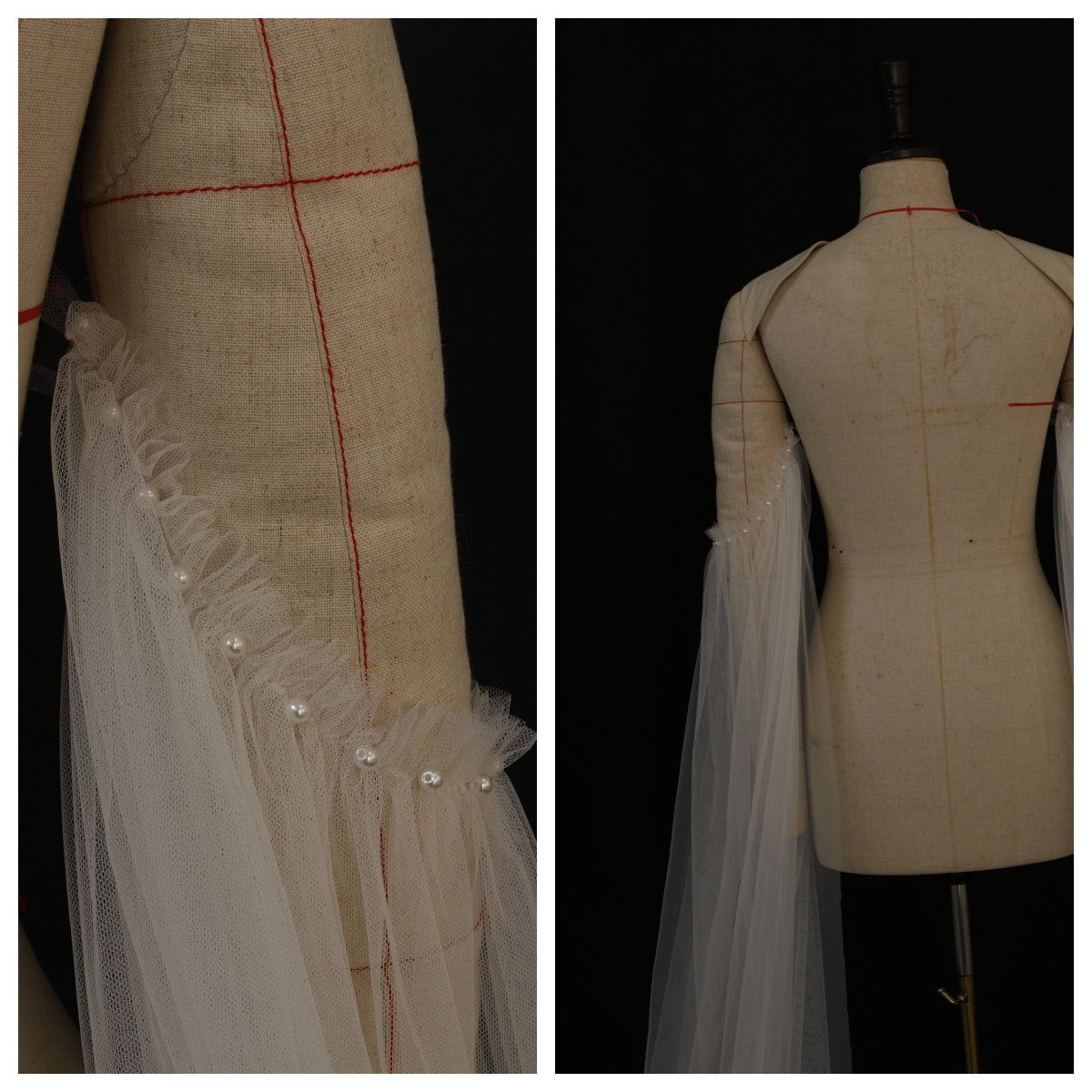 Pearl-Embellished Veil