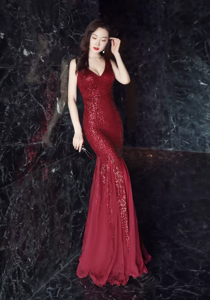 Sequin Evening Dress