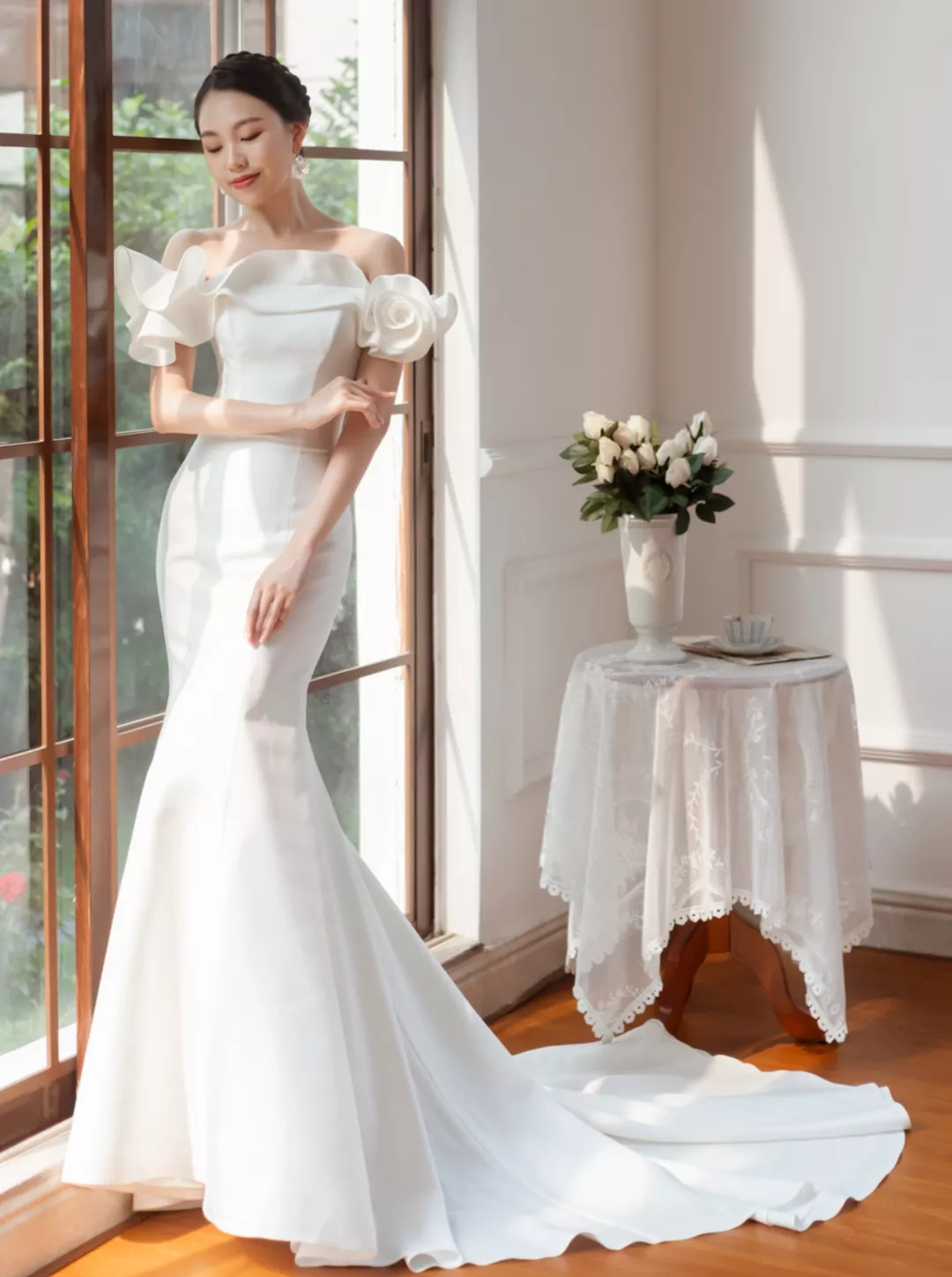 Feather Wedding Dress
