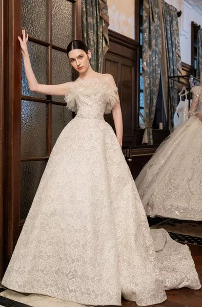 asymmetric a line dress Vintage Lace Tea Length Cap Sleeve Casual Wedding Dress