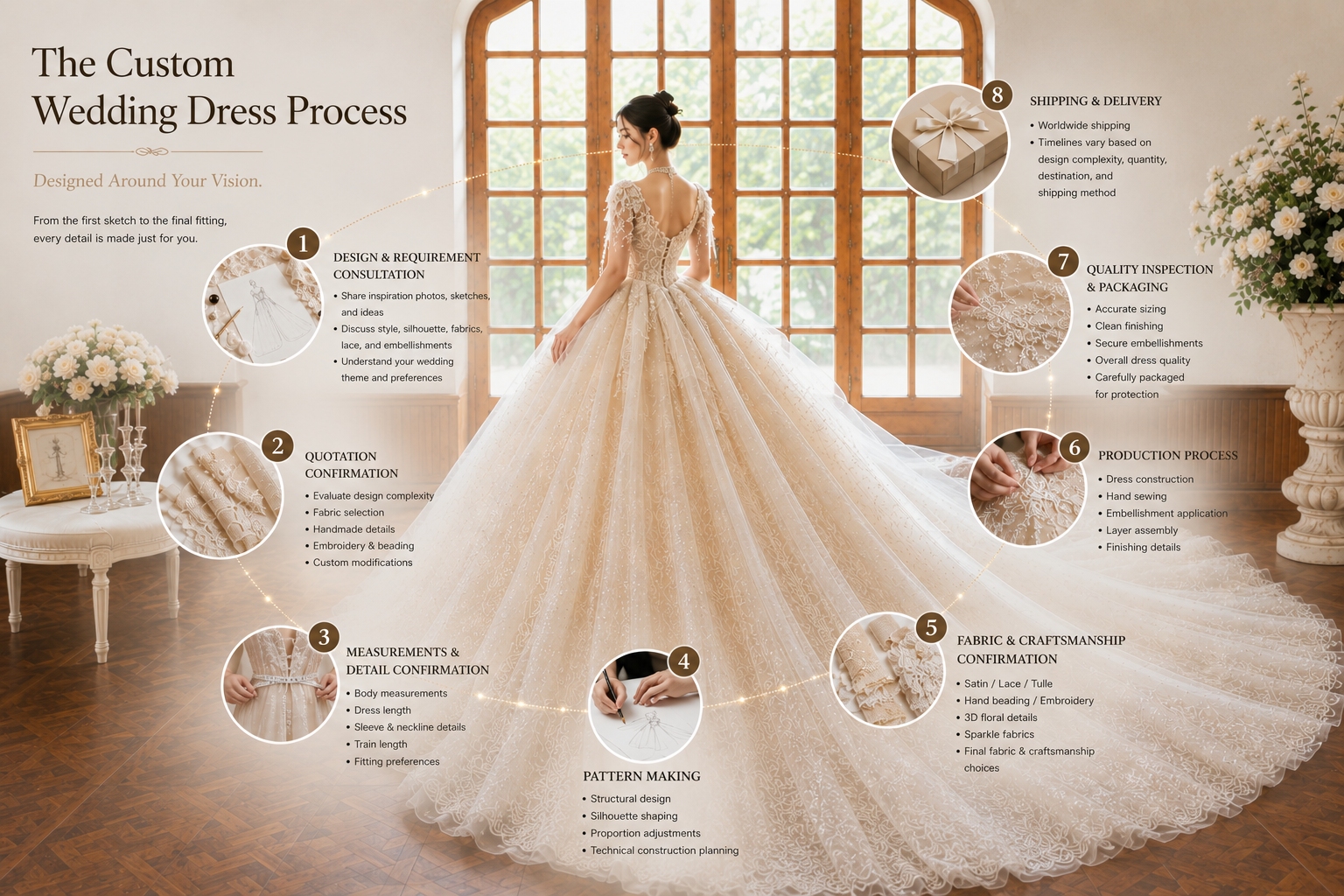 Custom Wedding Dresses Made Just for You - BelleAmore-Wedding Dress  Manufacture