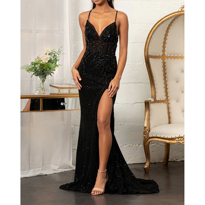 long sleeve dresses sequin mini dress Mady in Dark Blue – Lace & Beads Most Popular Salad Dressing fancy dress Style:Dress F