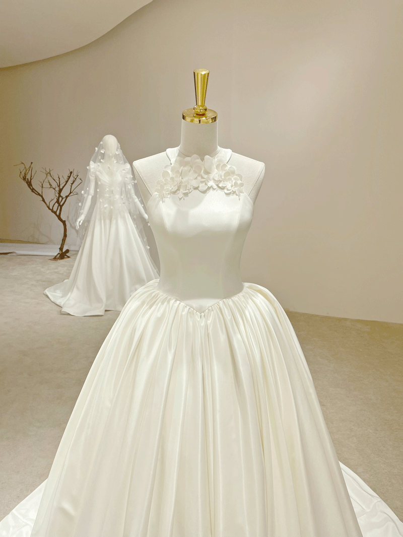 A-line wedding gown