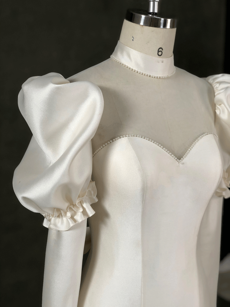 Fit and flare wedding dress